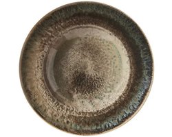 Gural - Crater Pastaborden - Ø26cm - 6 stuks - Groenblauw