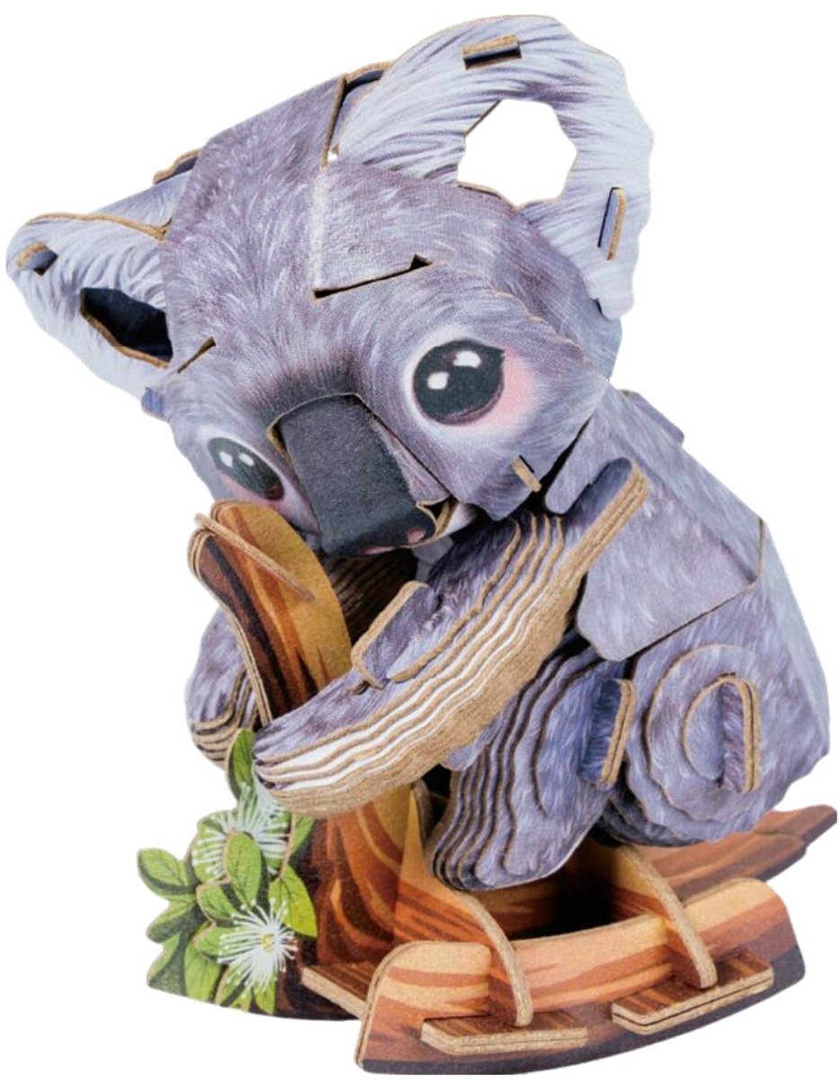 MakeBug, 3D Modelbouwpakket, Koala, MB-D-0044, 8x6x10cm