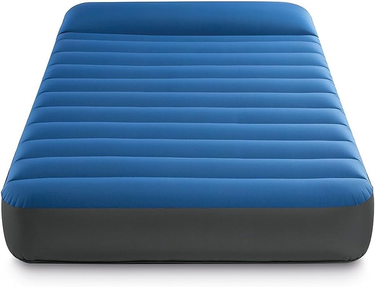 Camping Matras - Opvouwbaar Matras - Vouwmatras - Camping Matje - Slaapmat - Logeer Matras - Luchtmatras - Kampeer Matras - Camping Bedje - TPU - 191 x 99 x 22 cm - Blauw-Grijs - van Imperatoris