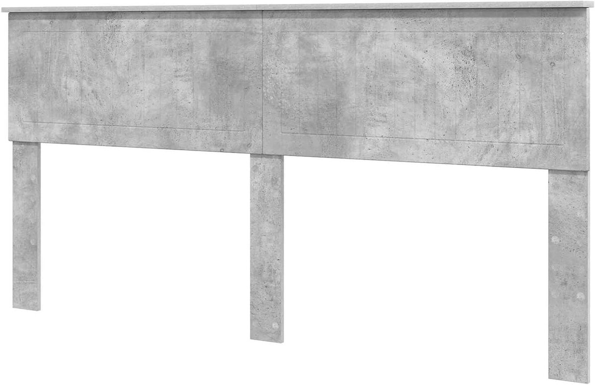 Hoofdbord Beton Grijs - Bedkopstuk Modern - Slaapkamer Decoratie - Minimalistisch Rechthoekig Design - 183 x 7 x 100 cm