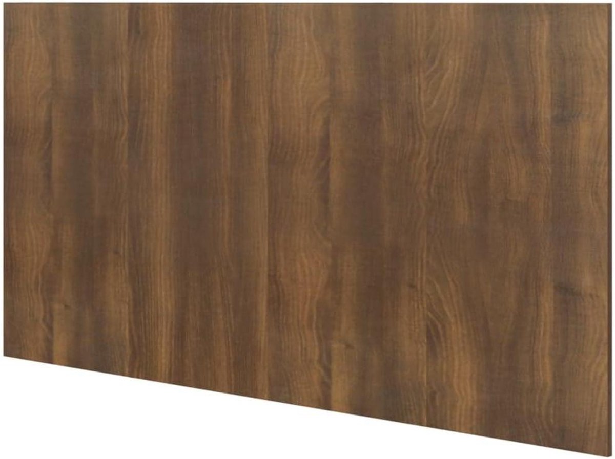Houten Hoofdbord - Bedombord Bedplaat - Slaapkamer Decoratie - Klassiek Design - 160x80 cm - Bruin Eiken