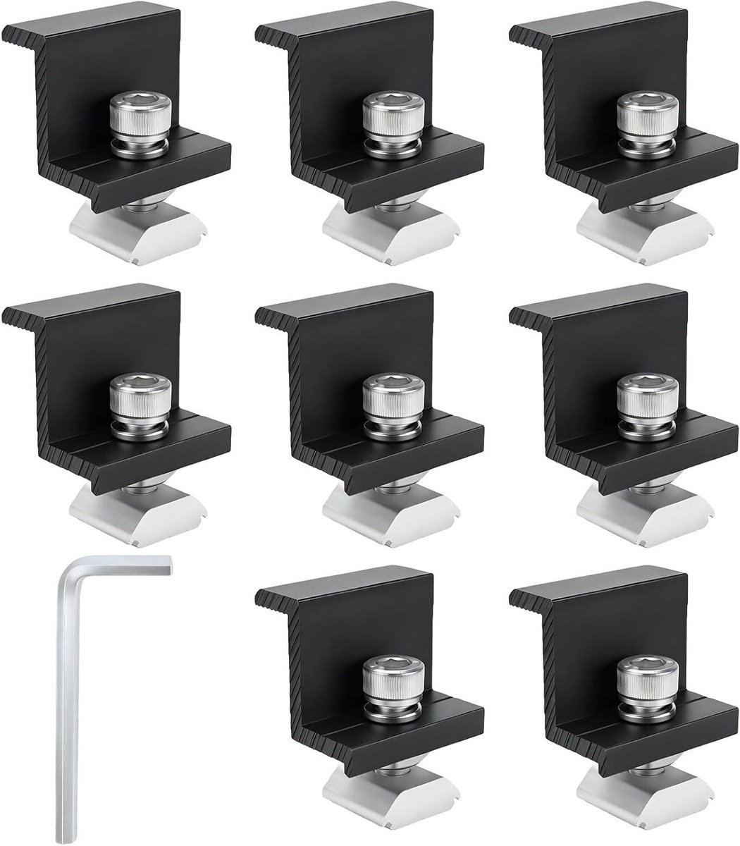 Zonnepaneel Bevestiging - Zonnehouder Fotovoltaïsch - Energie Opwekken - Z-vormige Stabiliteit - 30 mm - Aluminium