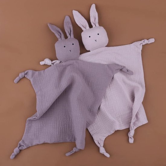 Knuffeldoek Baby - Baby Speelgoed - Troost Bieden - Ultra Zacht Katoen - 45 cm x 52 cm - Blauw — afbeelding 3