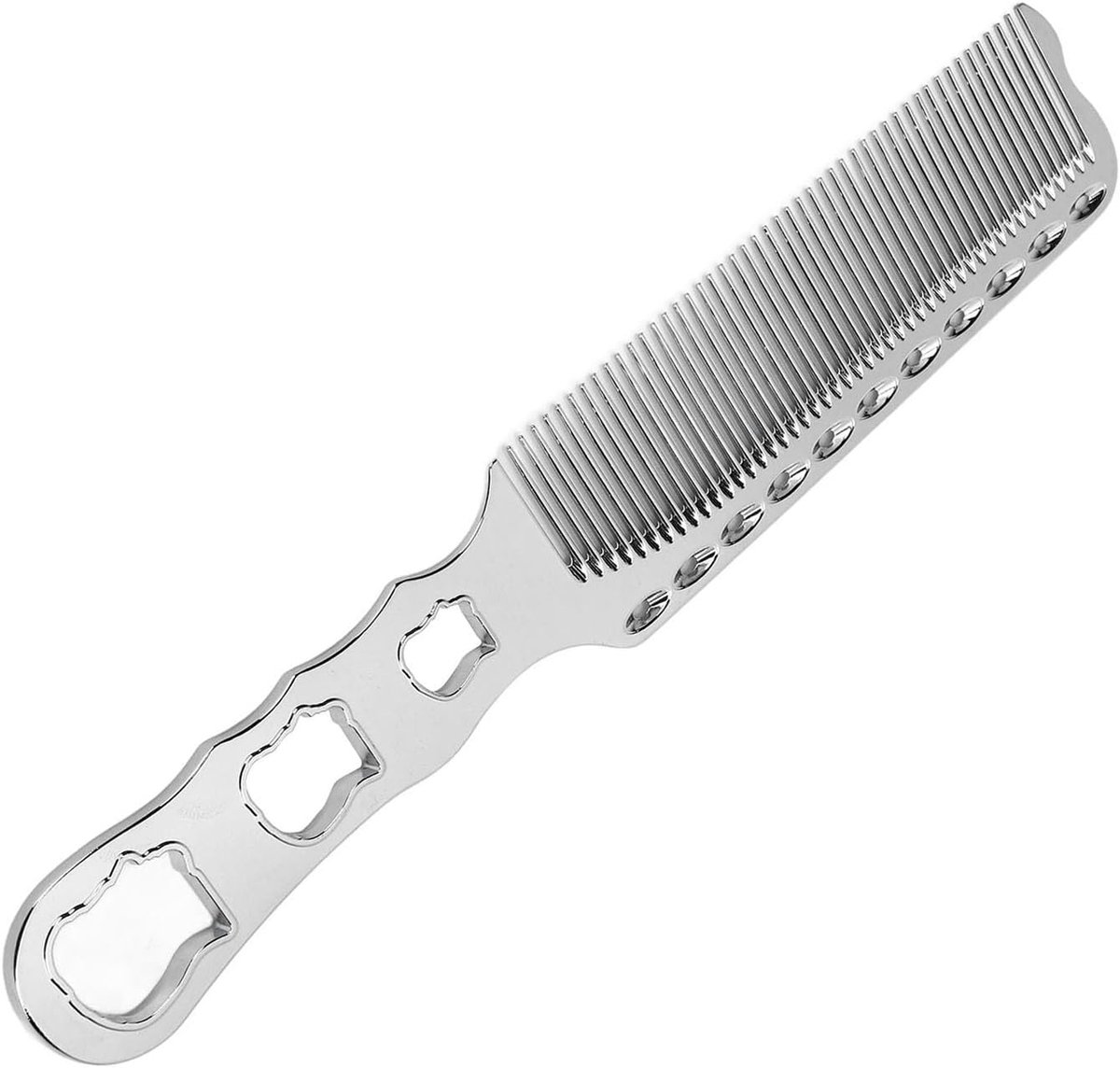 Metalen Haarkam - Aluminium Kam Kapperskam - Haar Styling - Fijn Tand Ontwarren - 24 x 6 x 1 cm