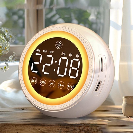 Witte Ruis Machine - Slaapgeluiden Apparaat - Verbeteren Slaap - 25 Rustgevende Geluiden - 240 Grams - Beige — afbeelding 3