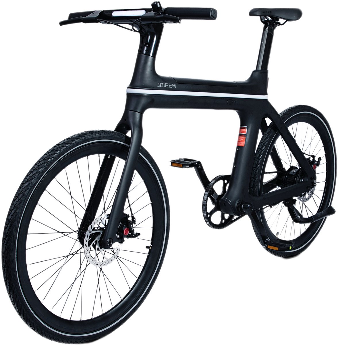 Bol.com Joieem X - Elektrische Fiets - Smart Urban Ebike - 28 inch Herenfiets Zwart - 165-210 cm - 250 watt Achterwielmotor - Hy... aanbieding