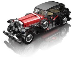 Mould King 10114 Dezenburg Oldtimer bouwset | City speed champions adventure modelbouw | Technische educatief speelgoed volwassenen & kinderen | DIY Retro auto decoratie geschikt voor lego | Bouwdoos met 1308 bouwstenen