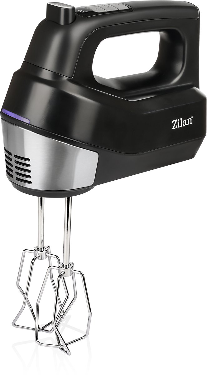 Handmixer met Digitale Display – 6 Snelheden – Turbo Functie – 250W – RVS Deeghaken & Kloppers – Elektrische Mixer voor Bakken en Koken