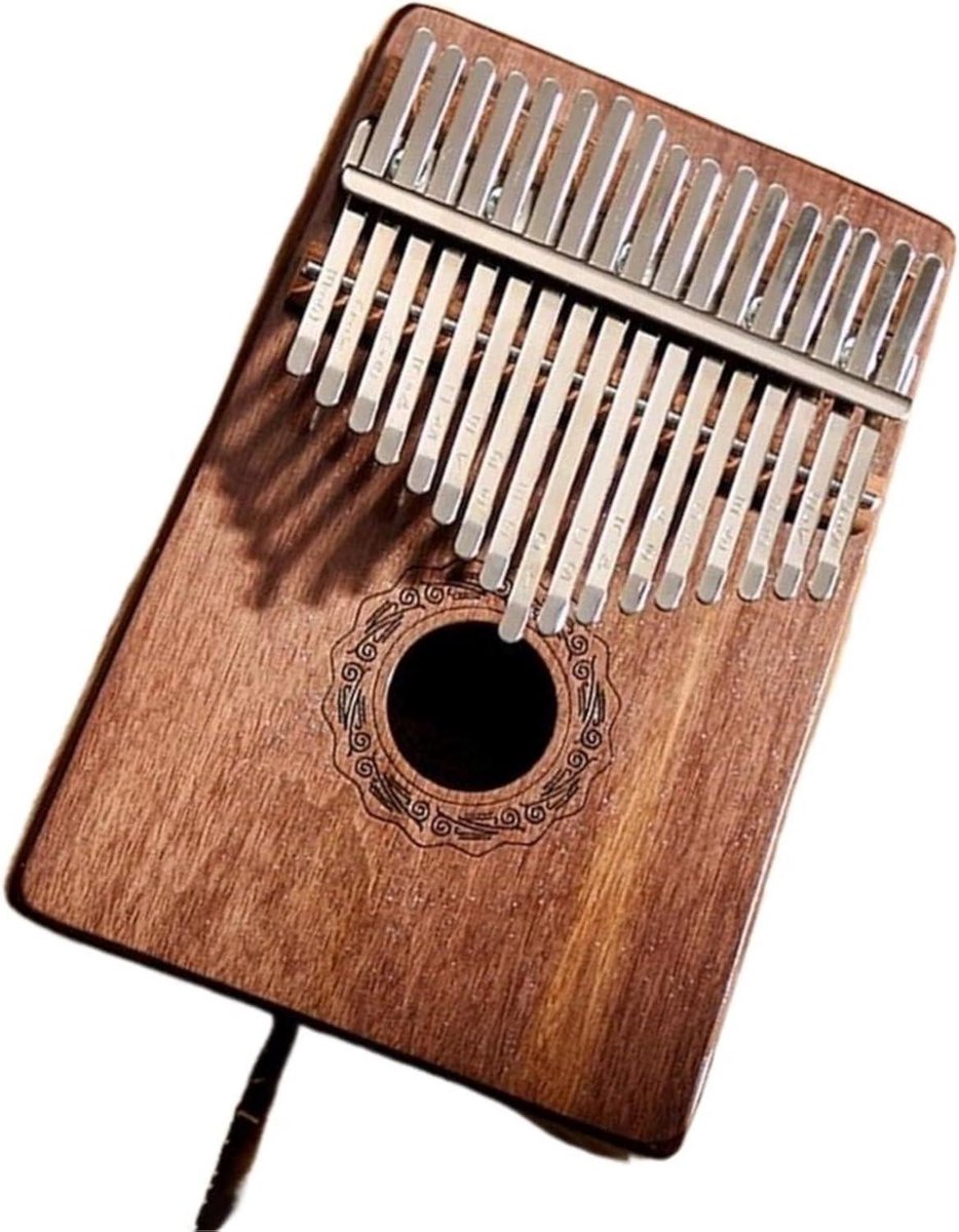 Duimpiano - Muziek instrument - Muziek maken - 17 gestemde toetsen - 10x8x2 cm - Natuurlijk hout