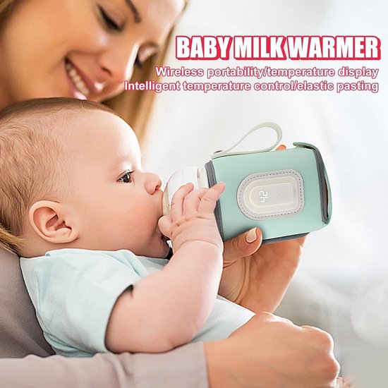 Flessenverwarmer - USB-moedermelk-isolatie, snelle verwarming voor flesjes, nauwkeurige temperatuurregeling, isolatie voor moedermelk, verwarming, babyverwarmer — afbeelding 2