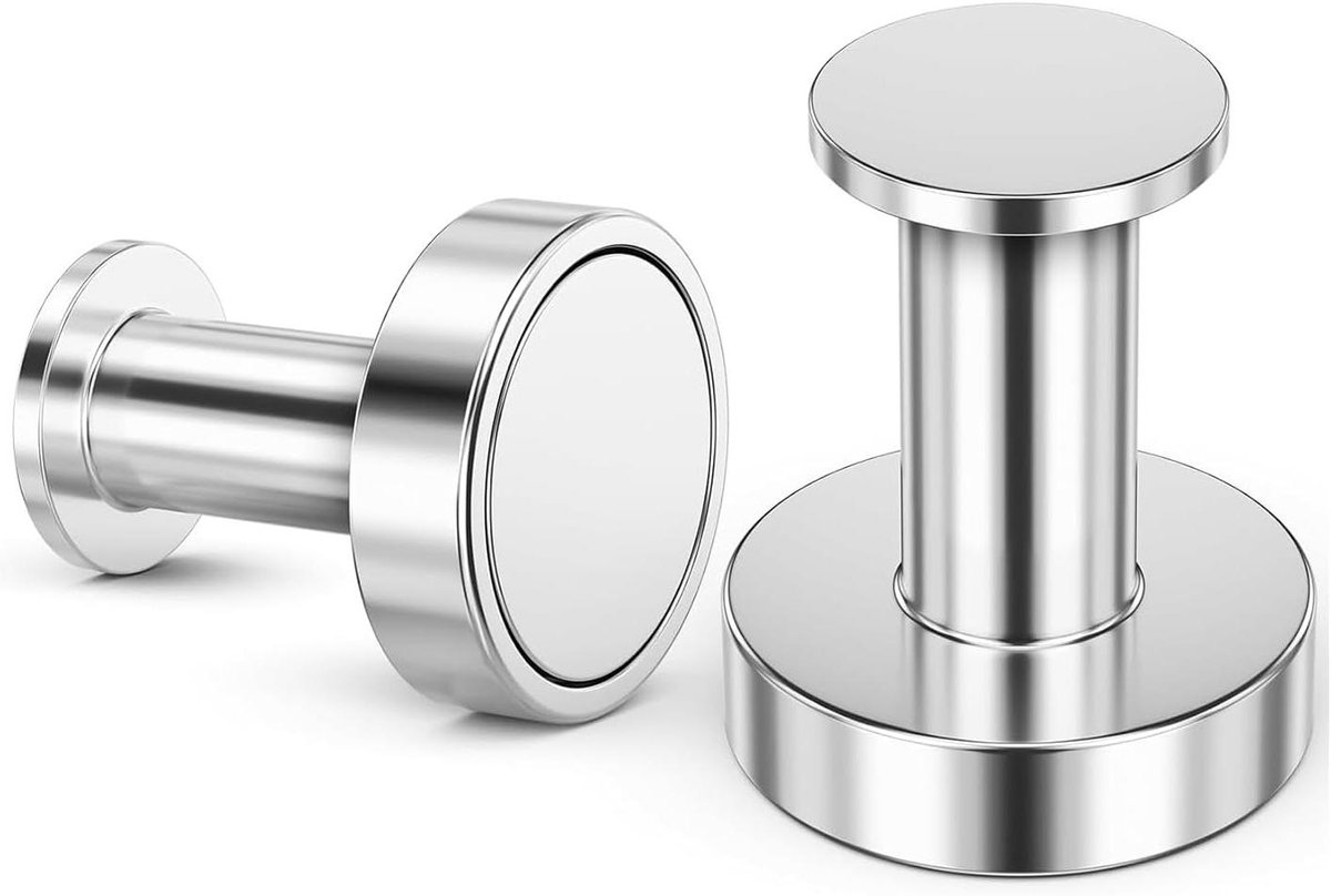 Magneethaken - Extra sterk - Opbergen - Neodymium magneten - 45 kg capaciteit - Zilver