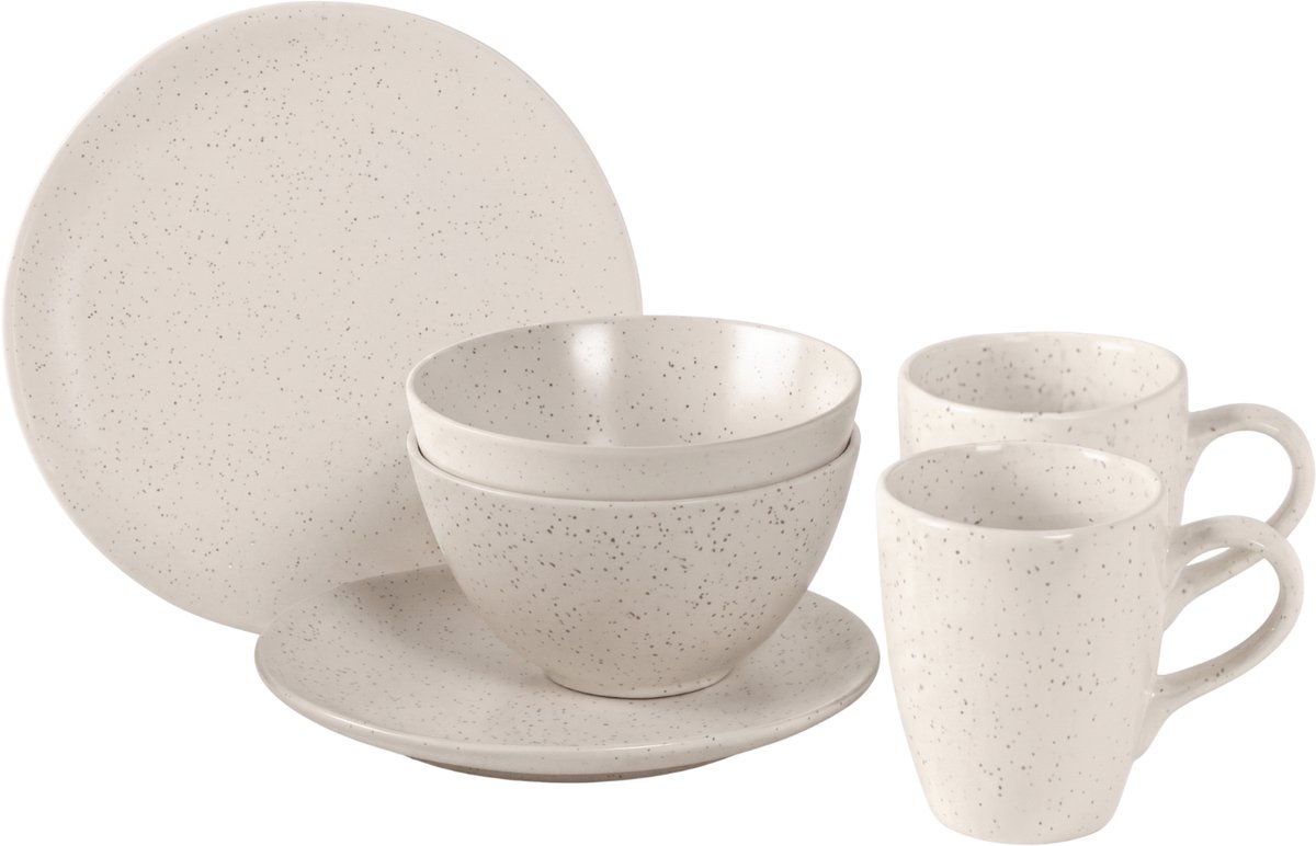 Broste Copenhagen Nordic Vanilla ontbijtset voor twee 6-delig