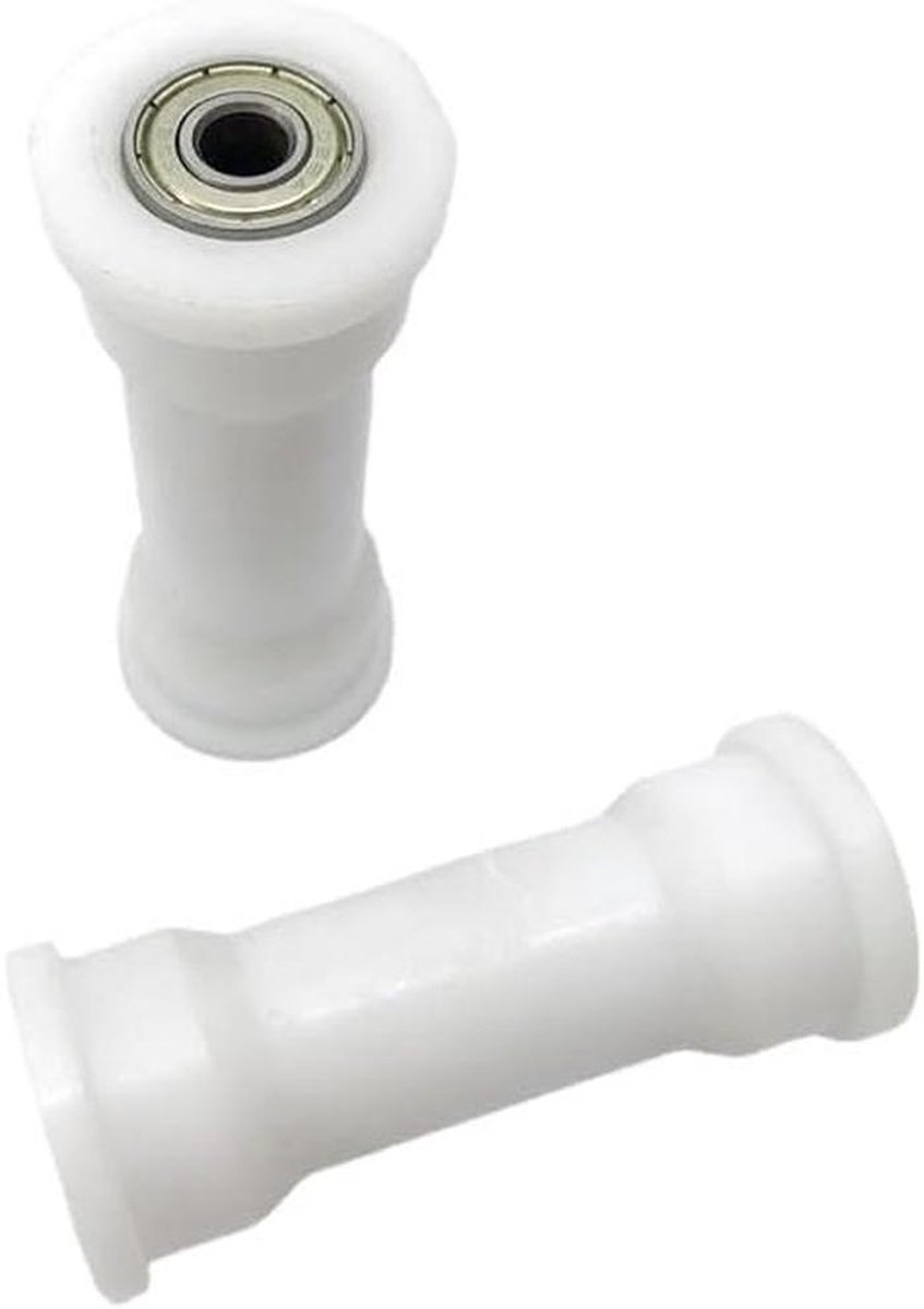 Roeimachine Lager Wiel - Vervangingsonderdeel Rollers - Fitness Apparatuur Onderhoud - Duurzaam Metaal Kunststof - 38.3mm Buitendiameter - Wit