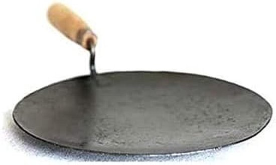 Indiase Tawa Pan - Roti Maker Chapati Maker - Brood Bakken - Snel Verwarmend Gietijzer - 30 cm - Zwart — afbeelding 2