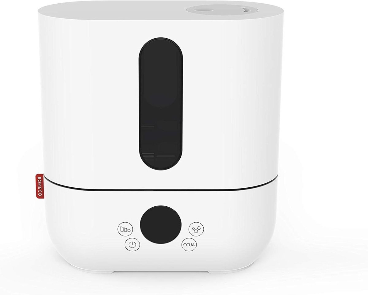 Luchtbevochtiger Vernebler - Ultrasone Vernevelaar - Comfortabel Binnenklimaat - Zilver Ion Zuivering - 3.5 Liter Tank - Wit