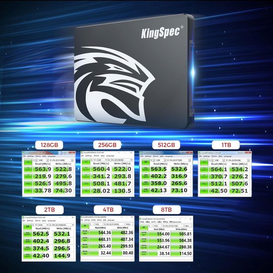 Interne SSD - Solid State Drive - Computer Versnellen - 3D NAND Flash Geheugen - 2.5 inch - Zwart van Merkloos — afbeelding 2