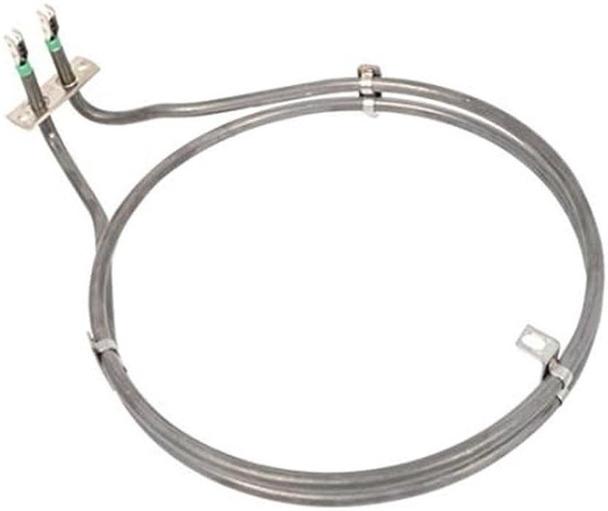 Ventilator Oven Element Circulair Verwarmings-element Oven Reparatie 2300 Watt Vermogen 258mm x 195mm Zilverkleurig