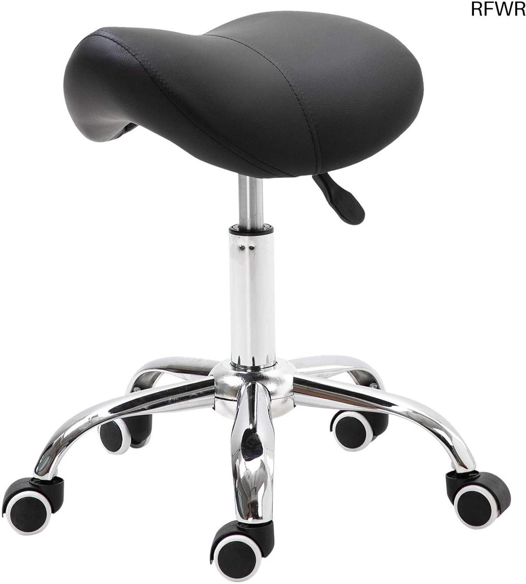 Zadelkruk op Wielen - Kapperskruk Ergonomisch - Tabouret kantoor