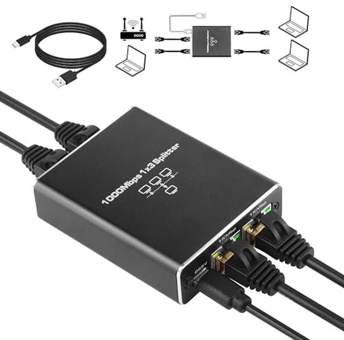 Netwerk Switch - Netwerk Splitter - Unmanaged - netwerk tool