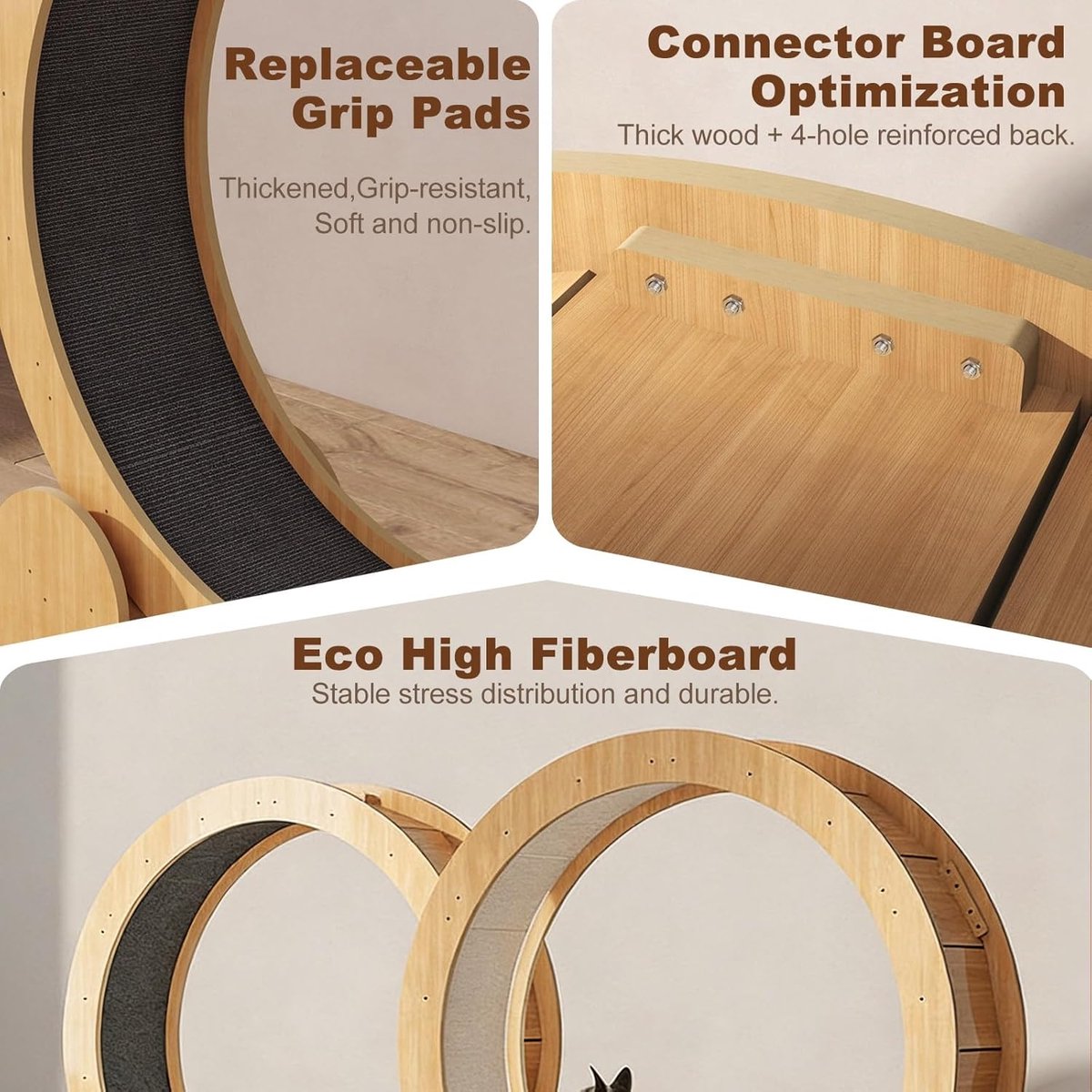 Kattenloopwiel - Fitness wiel - Binnen trainen - Stille loopband - Small formaat - Niet gespecificeerd