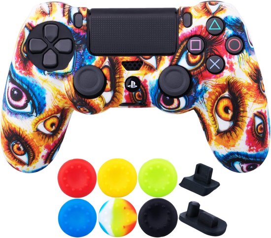 Controller Skin - Beschermhoes Grips - Gaming - Water Transfer Print - 1 Stuk - Regenboog — afbeelding 5