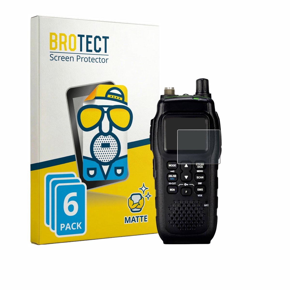 BROTECT - Screenprotector voor President Randy III+ - Folie Beschermfolie matte 6 Stuks