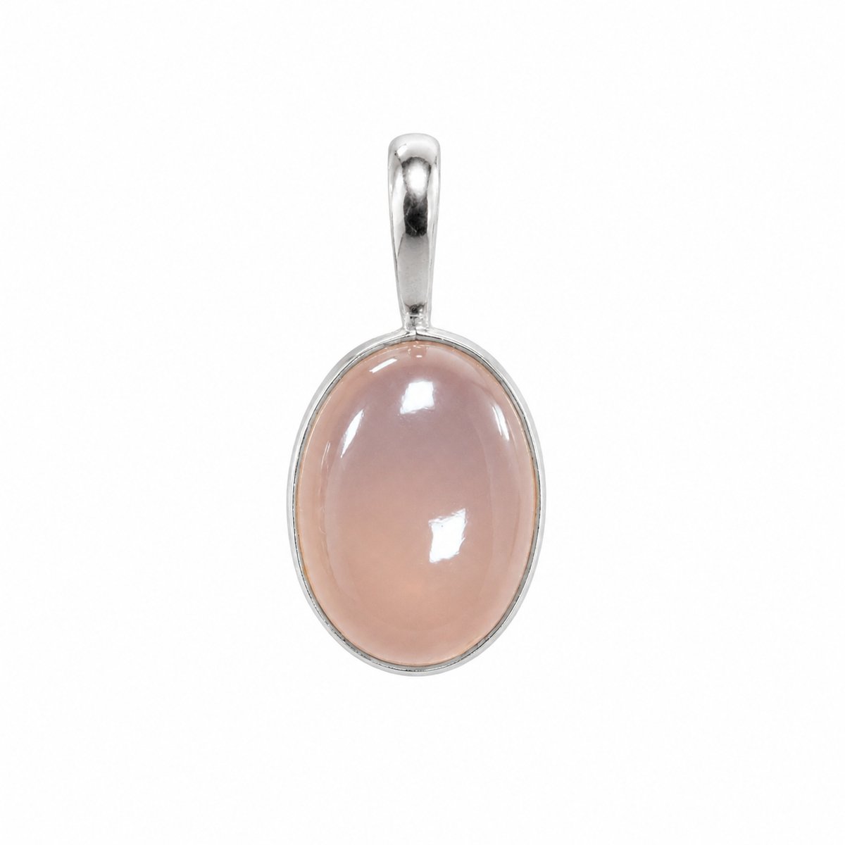 House of Jewels Rozenkwarts Hanger - 925 Zilver