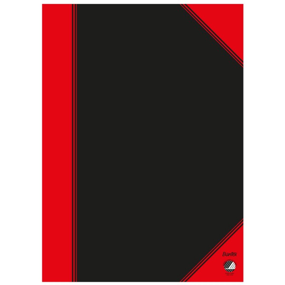 Bantex 100302815, Monochromatisch, Zwart, Rood, A4, 96 vel, 70 g/m², Paperback