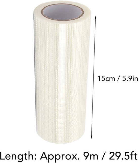 Tentreparatietape - Waterdichte Patch - Buitenreparaties - Extreme Temperatuurvast - 15 cm breed - Transparant van Merkloos — afbeelding 2