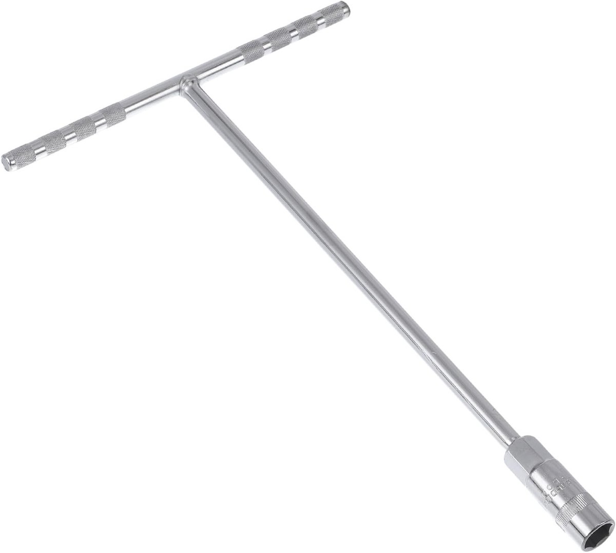 Dopsleutel T-handvat - Dopsleutelverwijderaar Sleutelgereedschap - Moeren Losdraaien - 6-punts Zeshoek - 28x18cm - Zilverkleurig