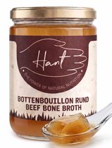 HANT | Bone Broth - Bottenbouillon | Rund Halal | Smaakloos & Geconcentreerd | 32 Uur Gekookt | Rijk aan Collageen & Voedingsstoffen | 400 ml
