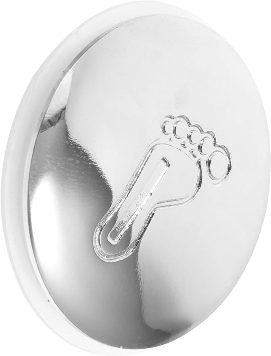 Badkuip Afvoer Stopper - Haarvanger Afvoer - Badkamer Fris Houden - Geurblokkerende Afdichting - 4.5 cm - Zilver