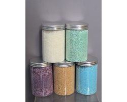 badzout assortiment - 5 x 500 gr - eucalyptus - lavendel - aloe vera- cookies - ocean