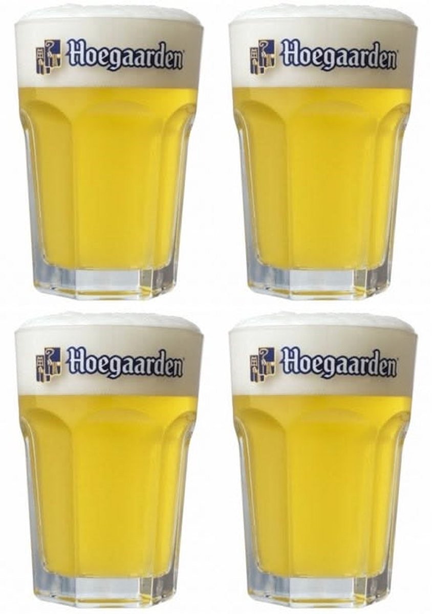 Hoegaarden Bierglazen Witbier 330 ml - 4 stuks