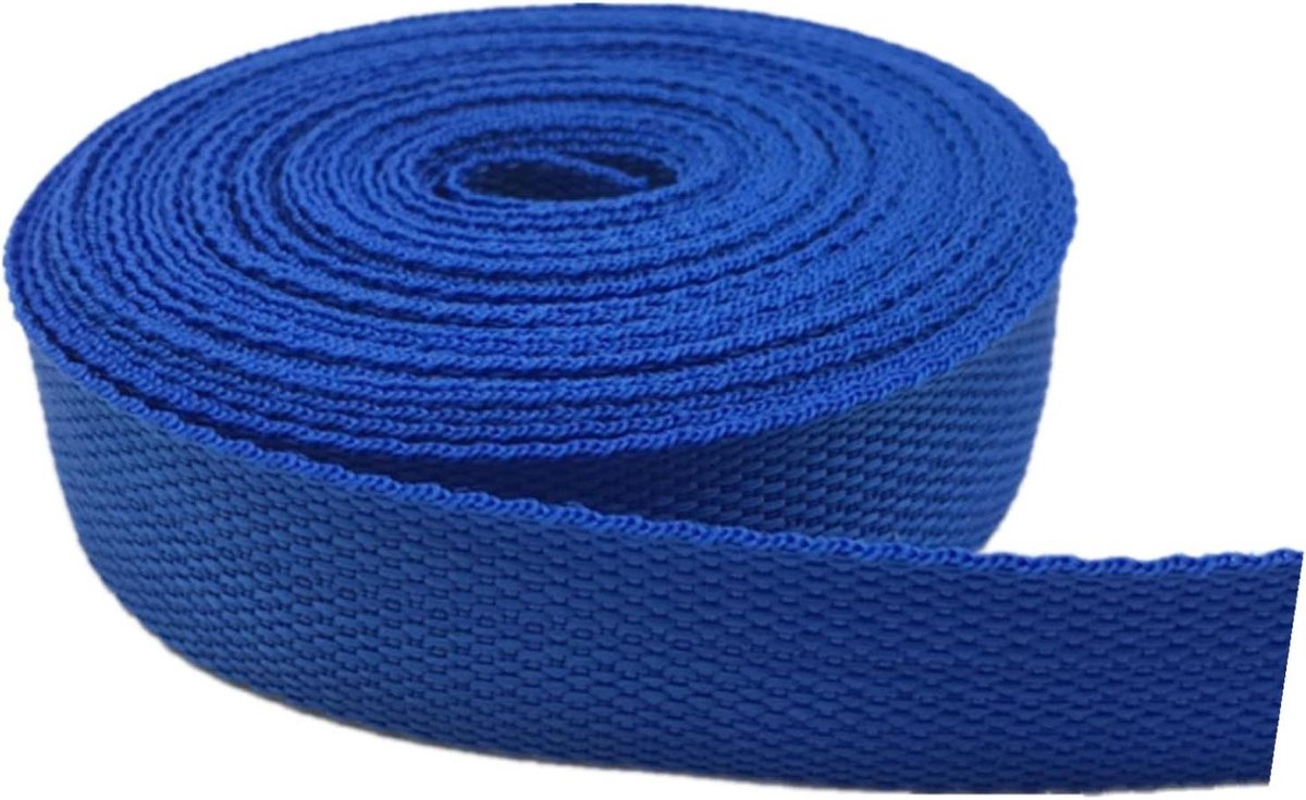 Nylon Singelband - Vrachtriem Rugzakriemen - Handwerk Reparatie - Strak Geweven Materiaal - 15 Inch Breed - Blauw