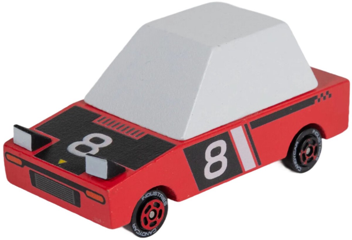 Candycar Toons - Hachigo red - houten auto - 3+