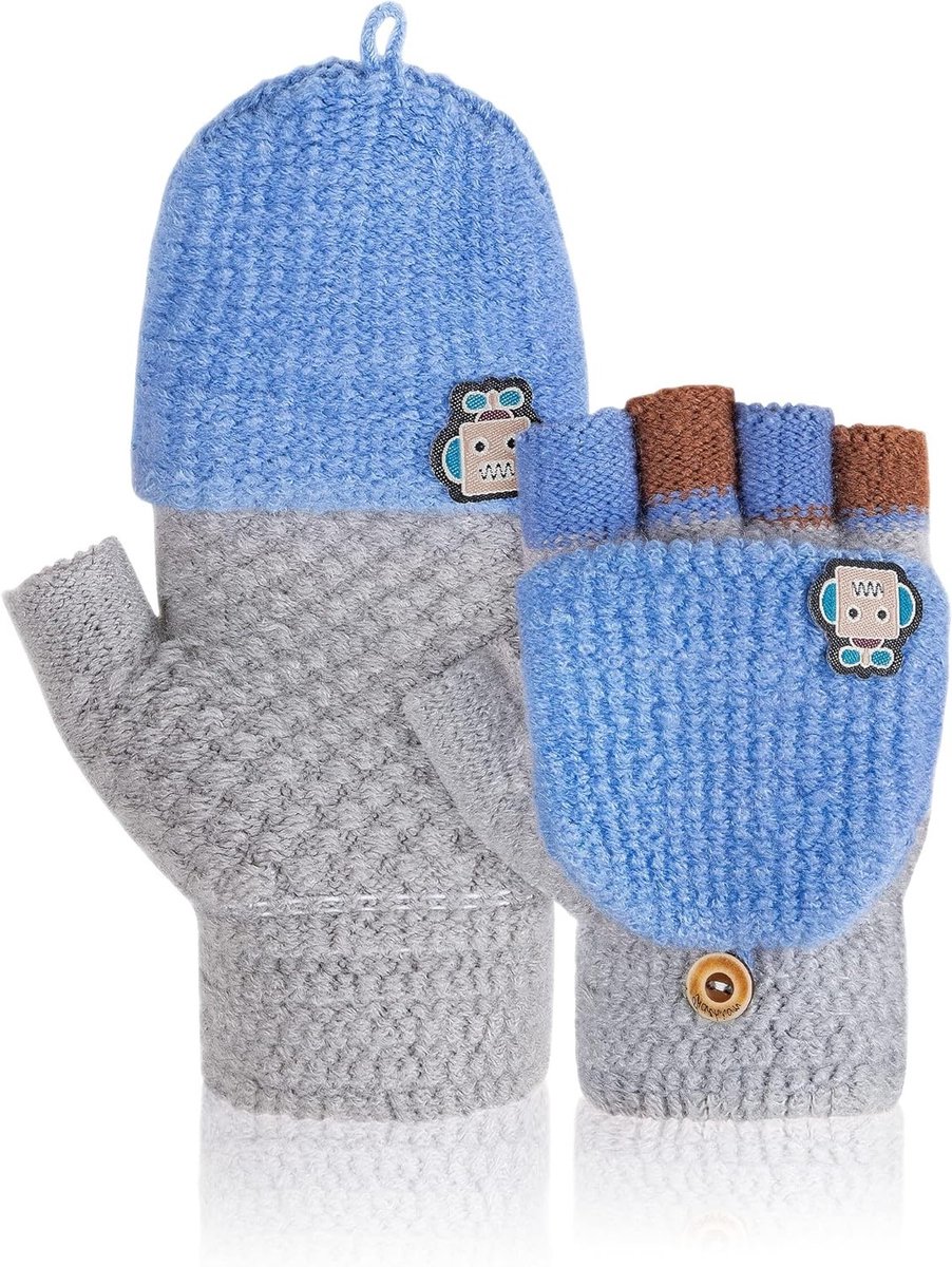 Winterhandschoenen voor Kinderen - Touchscreen Thermische Handschoenen voor Jongens en Meisjes van 5 tot 11 Jaar