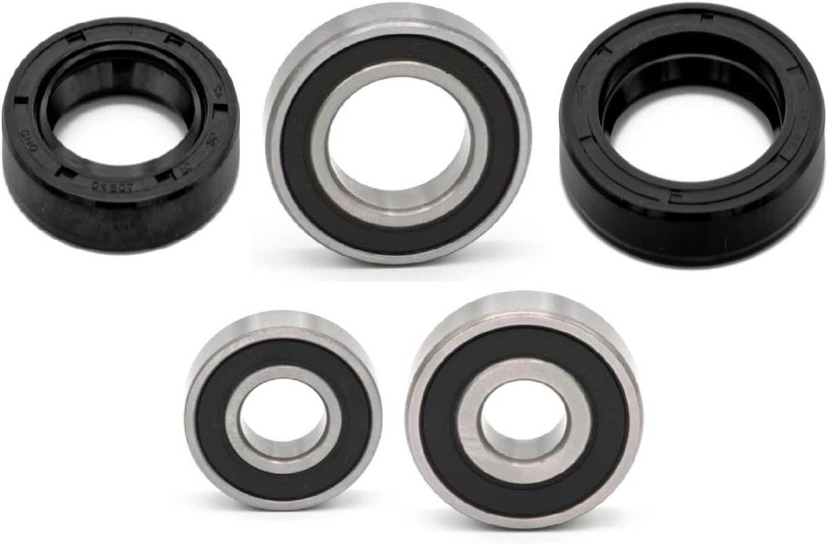 Wiellager Set - Achteras Lagers - Motor Onderhoud - Met Stofafdichting - Diverse Maten - Metaal
