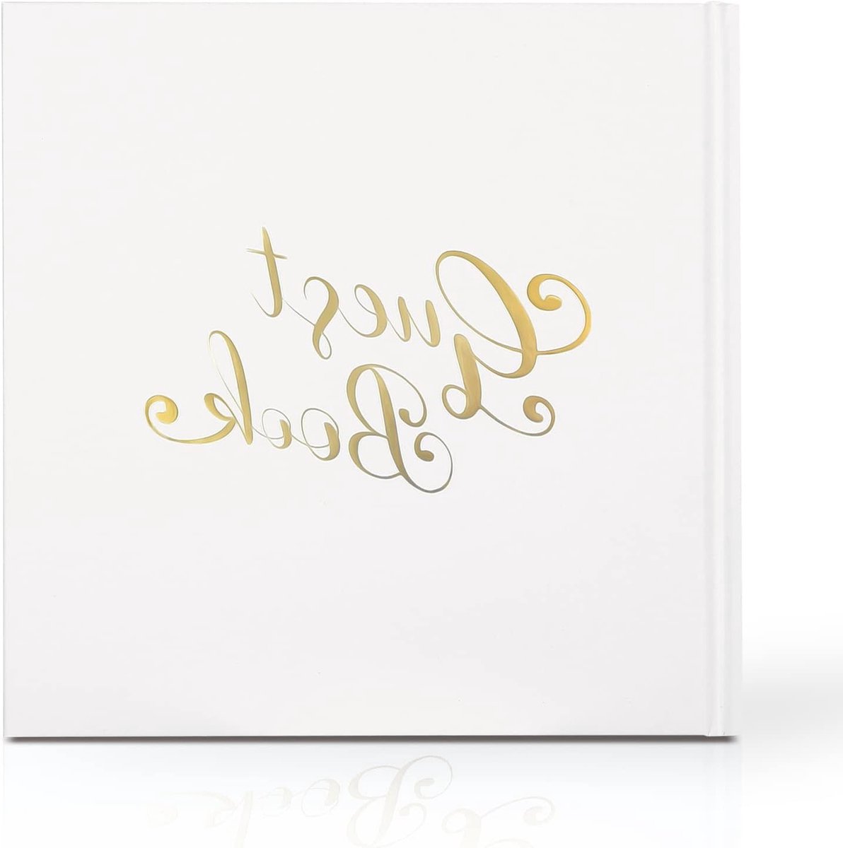 Gastenboek Bruiloft - Herinneringenboek Feest - Vastleggen Momenten - 60 Blanco Pagina's - 20x20 cm - Wit