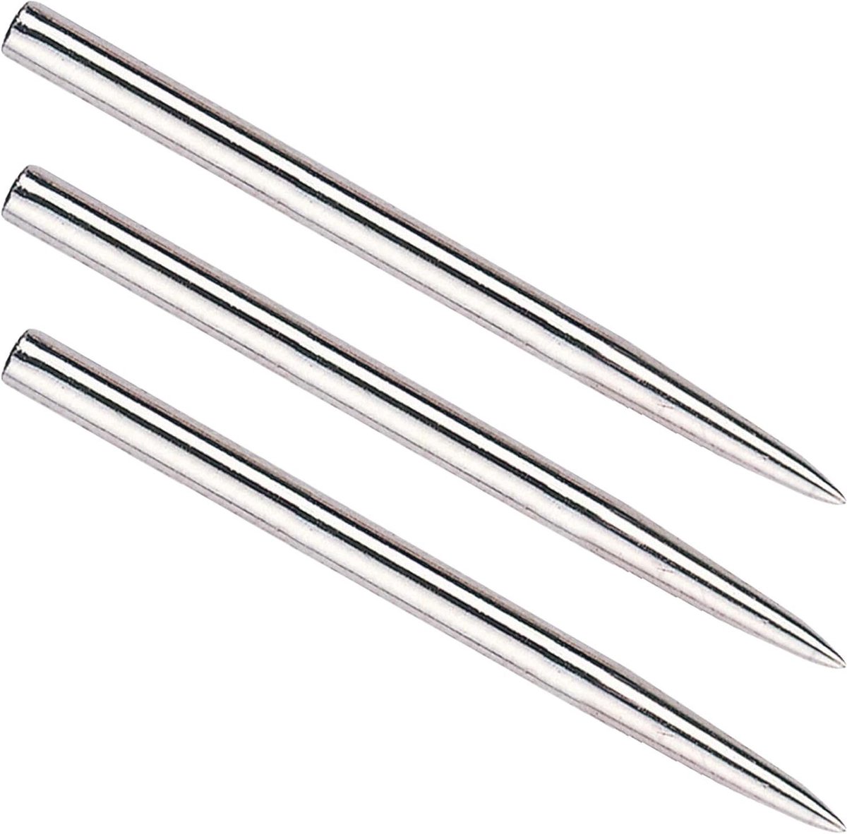 Reservepunten darts - Stalen punten - Precisie spel - Met handgrepen - 35 mm - Zilver