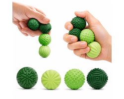 BOTC Fidget Toy - 4 stuks Siliconen Magnetische Ballen - Stressverlichtende Sensorische Speeltjes - Voor Autisme ADHD en Angst - Groen