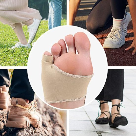 Beschermende teenbescherming voor kleine vingers, comfortabele en ademende Hallux Valgus separator van SEBS Lycra, voorkomt wrijving in schoenen en biedt ondersteuning — afbeelding 5