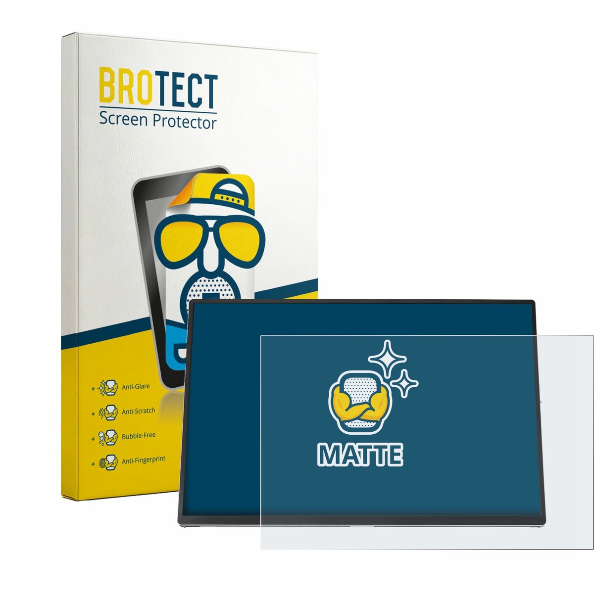 BROTECT - Screenprotector voor ASUS ZenScreen OLED MQ16FC - Folie Beschermfolie matte