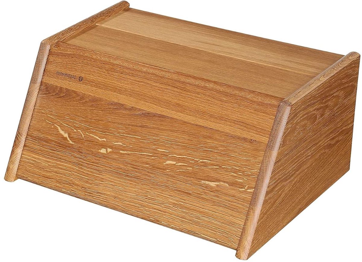 Broodtrommel - Broodbox - Brood bewaren - Klapdeksel - 40 cm - Bruin