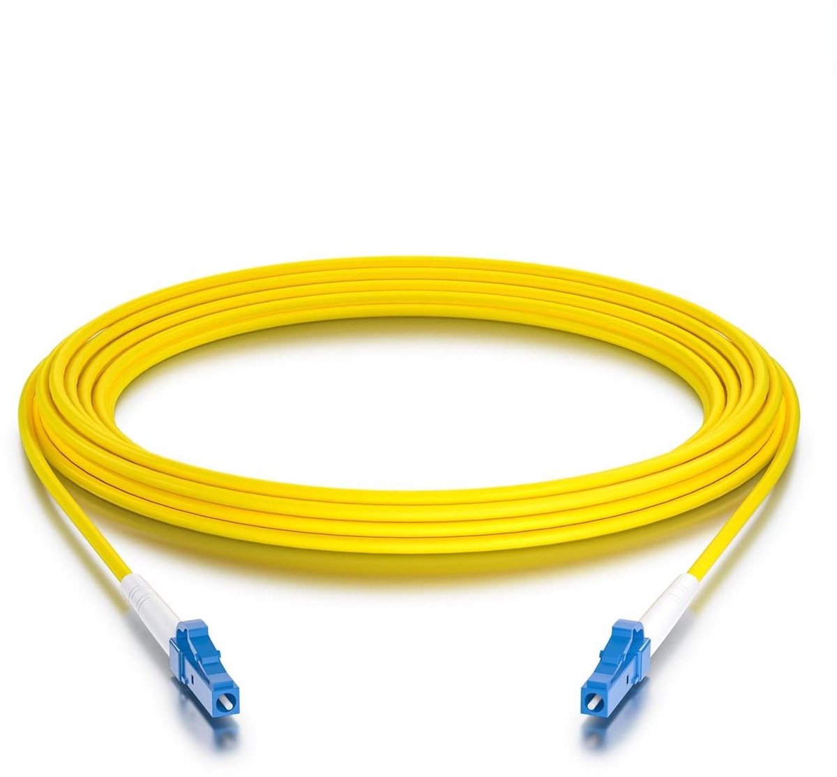 Glasvezelkabel - Netwerkkabel Patch - Dataverbinding Maken - LSZH Behuizing - 15 meter - Geel