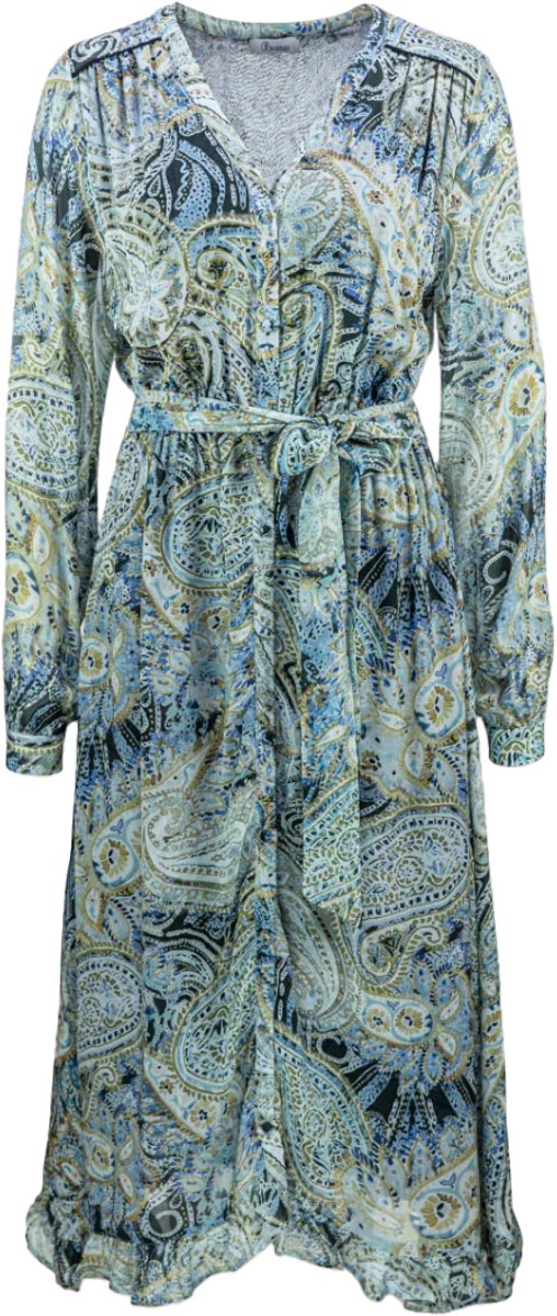 Princess goes Hollywood - paisley midi jurk - maat 36