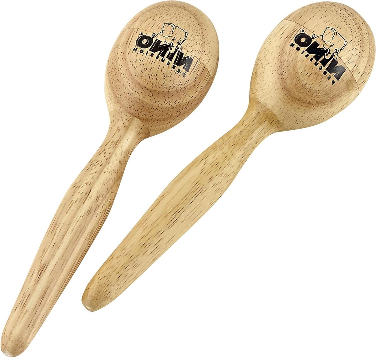 Houten Egg Maracas - Muziek Ei - Muziek Ontdekken - Warm Geluid - Maat S - Natuurlijk