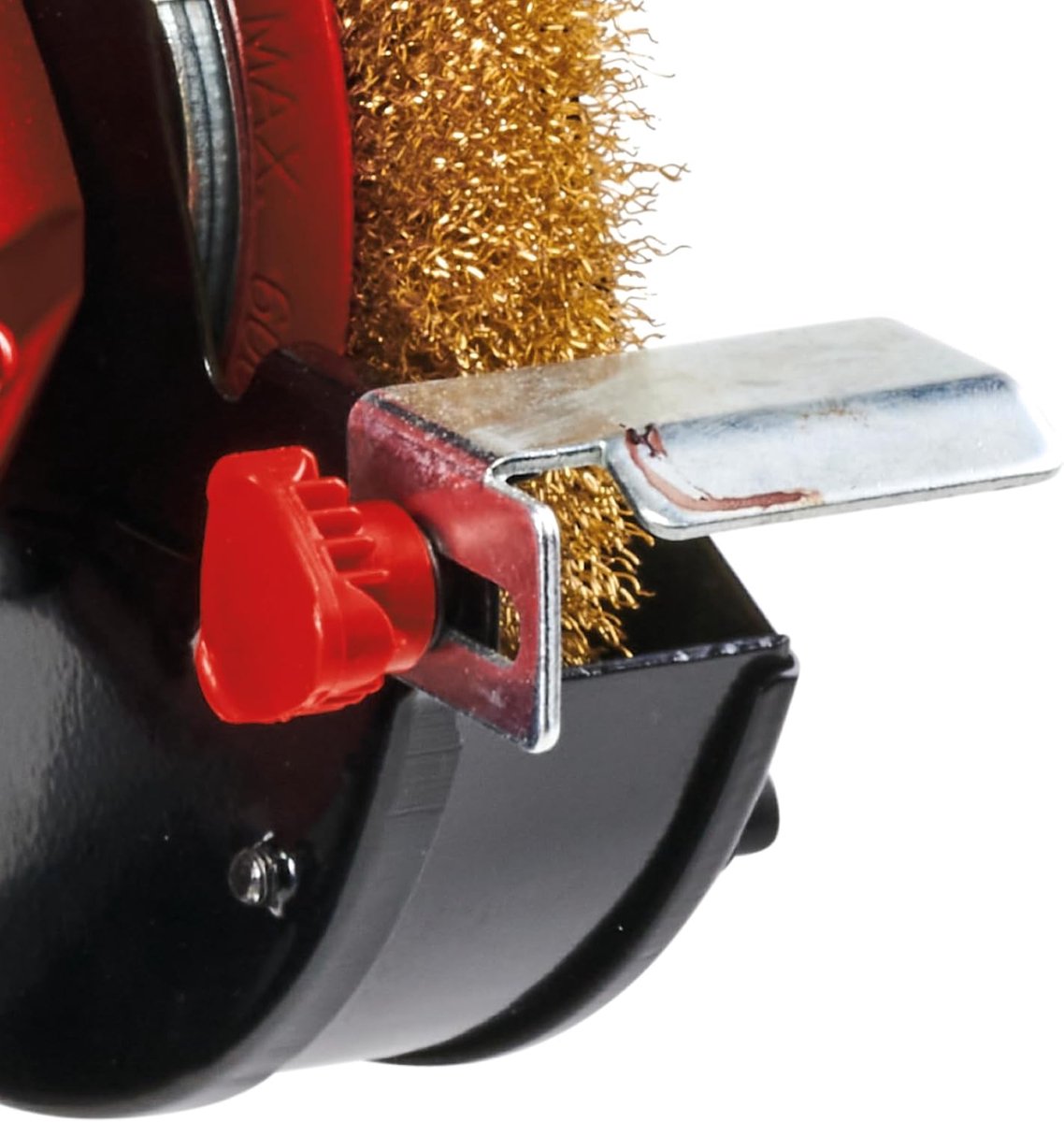 Dubbele Slijper - Bankslijper Werkbank - Gereedschap Schoonmaken - Krachtige 350 Watt Motor - 150 mm Schijven - Rood thumbnail 4