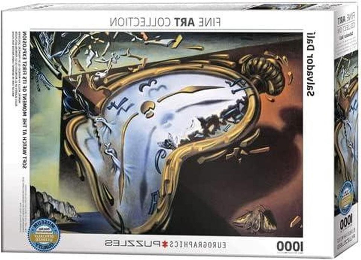 Puzzel 1000 Stukjes - Legpuzzel Volwassenen - Ontspannen Tijd Verdrijven - Salvador Dali Print - 68x48 cm - Multicolor