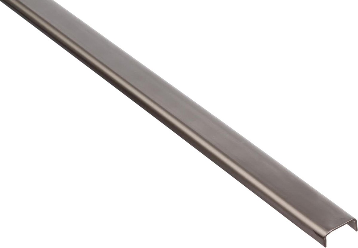 U-profiel - Metaalprofiel - Klusprojecten - Roestvrij staal - 200 cm - Zilver